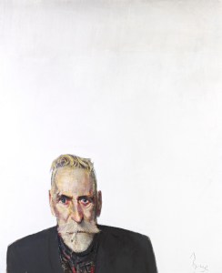 John Byrne - Self Portrait on white