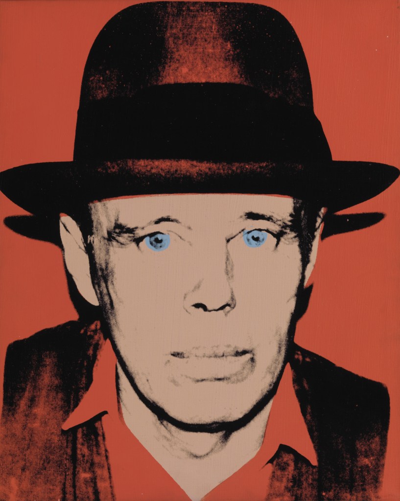 Andy WARHOL (1928–1987) Joseph Beuys, after 1980 Print, screenprint on paper, 126.30 x 117.10 cm. ARTIST ROOMS National Galleries of Scotland and Tate. Acquired jointly through The d'Offay Donation with assistance from the National Heritage Memorial Fund and the Art Fund 2008.© The Andy Warhol Foundation for the Visual Arts / Artists Rights Society (ARS), New York / DACS, London 2016.Image: © Tate / National Galleries of Scotland.