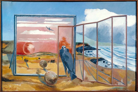 Paul Nash, Landscape from a Dream (1936-8, Oil on canvas, 679 x 1016mm, Tate, Presented by the Contemporary Art Society, 1946 ©Tate.)